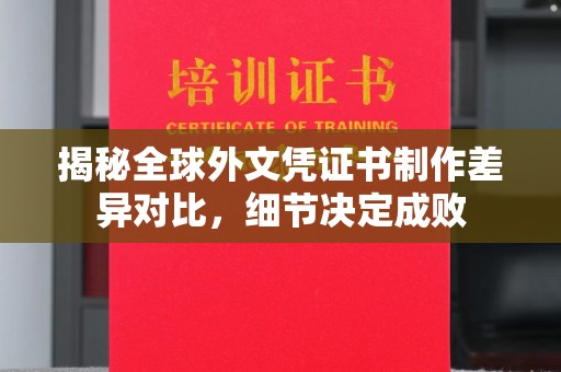闵行揭秘全球外文凭证书制作差异对比，细节决定成败