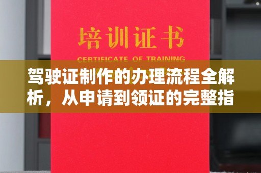 久治驾驶证制作的办理流程全解析，从申请到领证的完整指南